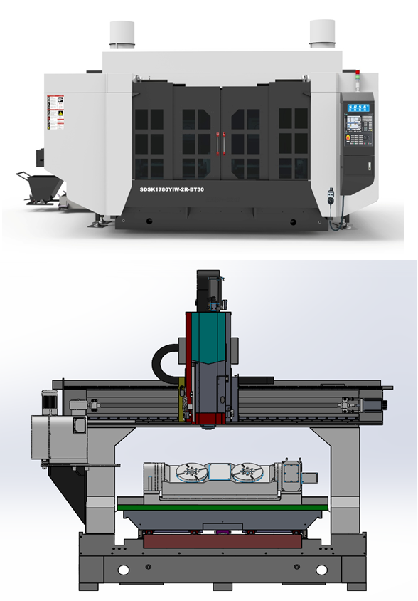 AC雙工位搖籃五軸加工中心SDSK1780YIW-2R-BT30（技術規(guī)格書）